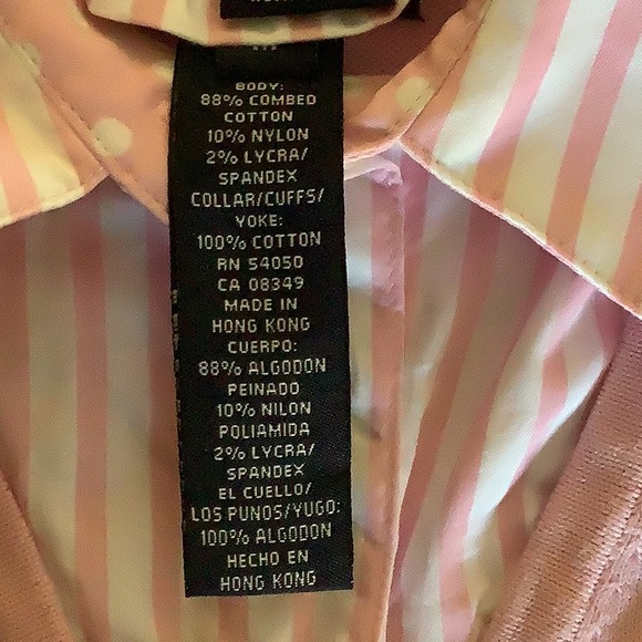 JONES NEW YORK Pink Long Sleeve Top with removable dickie and reversible cuffs M - Picture 4 of 7